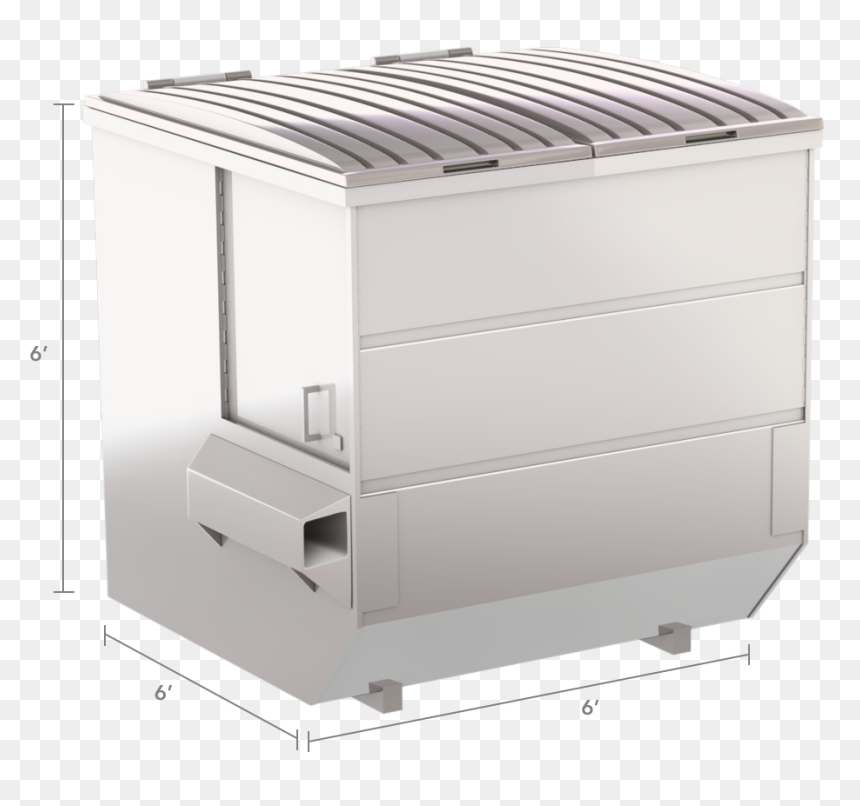 Front Load Dumpster 8-yard Rubicon - Chest Of Drawers, HD Png Download - dumpster png