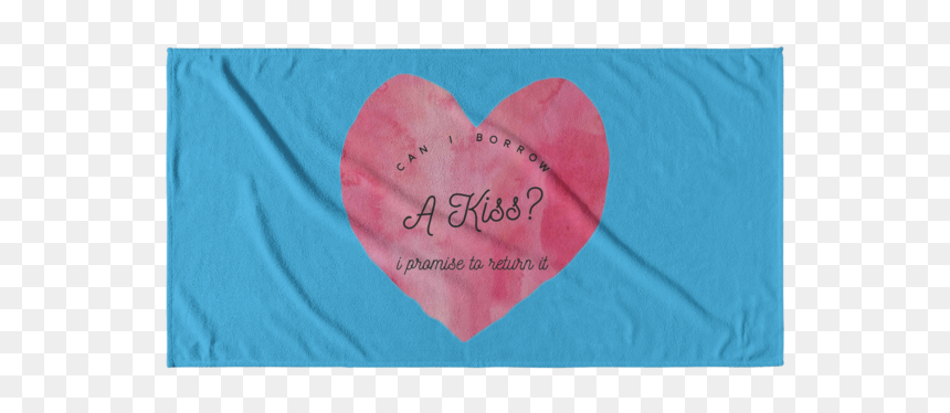 Heart, HD Png Download - beach towel png