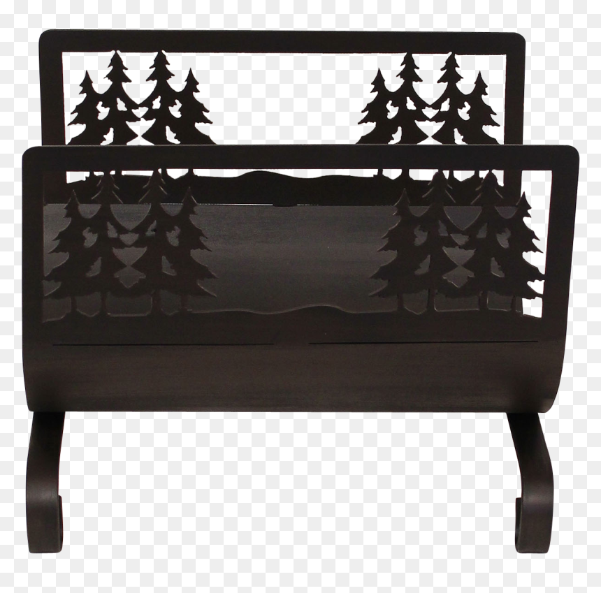 Double Tree Wood Holder - Bench, HD Png Download - tree wood png