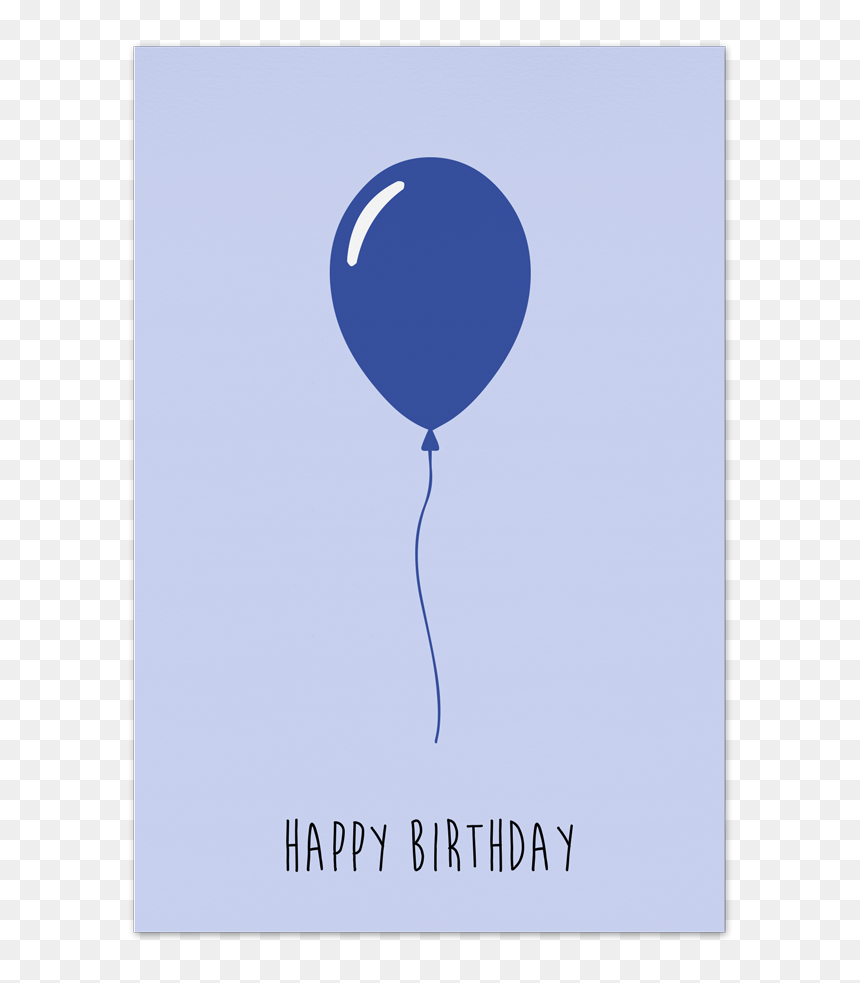 Happy Birthday Blue Art Card By People Of Tomorrow, HD Png Download - happy birthday png text effects