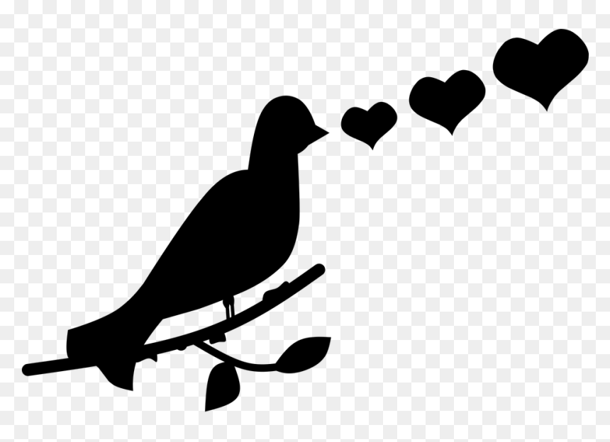 Heart, HD Png Download - love birds vector png