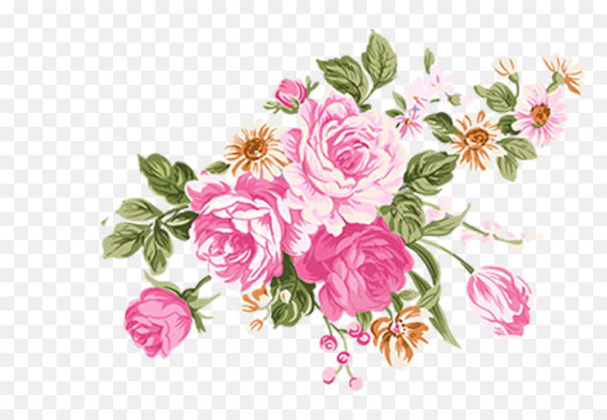 Flower Illustrations Of Rose High Definition Png Material - Vector Flower Illustration Png, Transparent Png - rose flower vector png