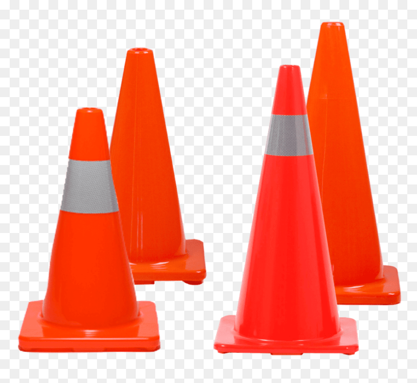 Orange, HD Png Download - traffic cone png