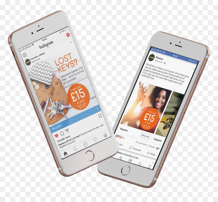 Keycare Website On Mobile Phones - Iphone, HD Png Download - mobile phones png images