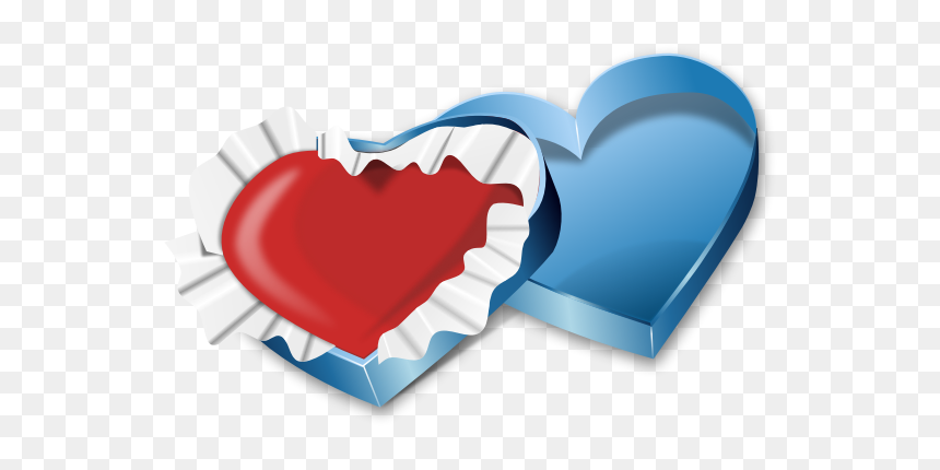 Heart In A Sweets Box Vector Image - Para El Dia De San Valentin, HD Png Download - heartin png
