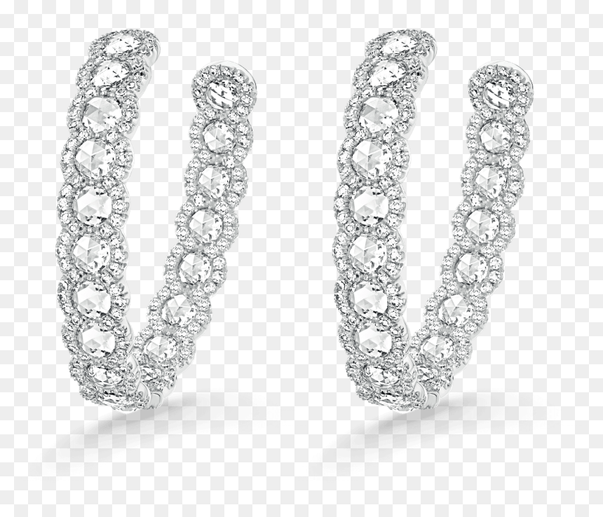 Rc 09 008 01 F1 Rose Cut Earrings - David Morris Rosecut Earrings, HD Png Download - ear rings png
