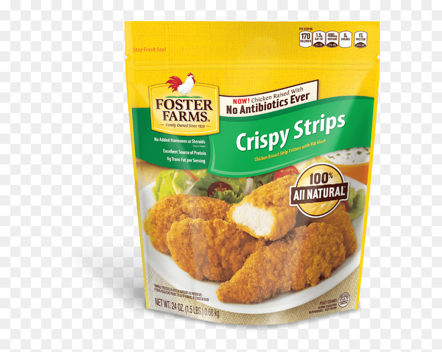 Crispy Strips - Foster Farms Chicken Strips, HD Png Download - chicken tenders png