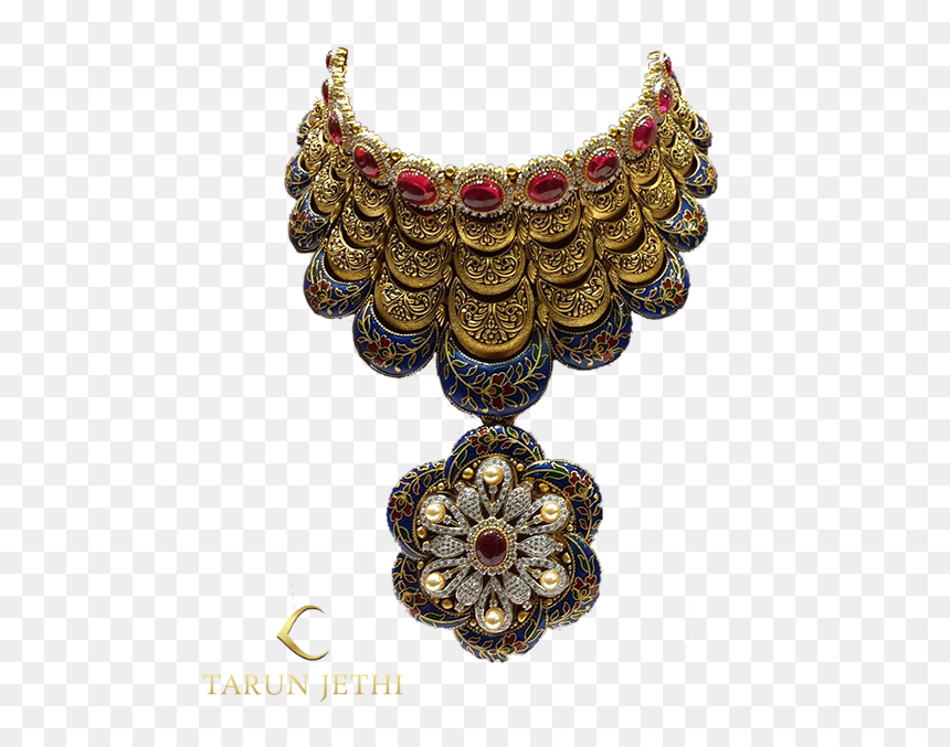 Latest Gold Bracelet Sets Design Collection - Necklace, HD Png Download - bridal gold necklace png