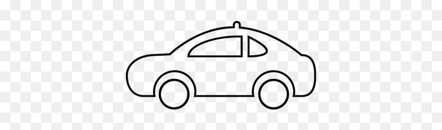 Line Art, HD Png Download - cab icon png