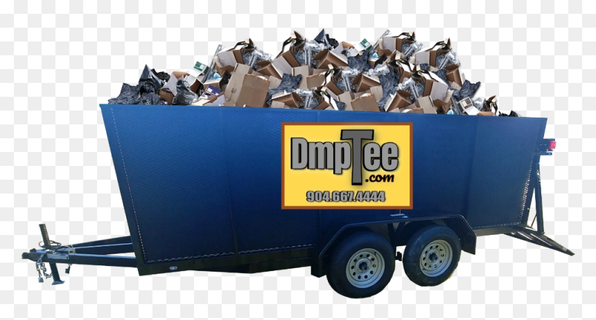 14 Yard Dumpster Trailer - Trailer, HD Png Download - dumpster png
