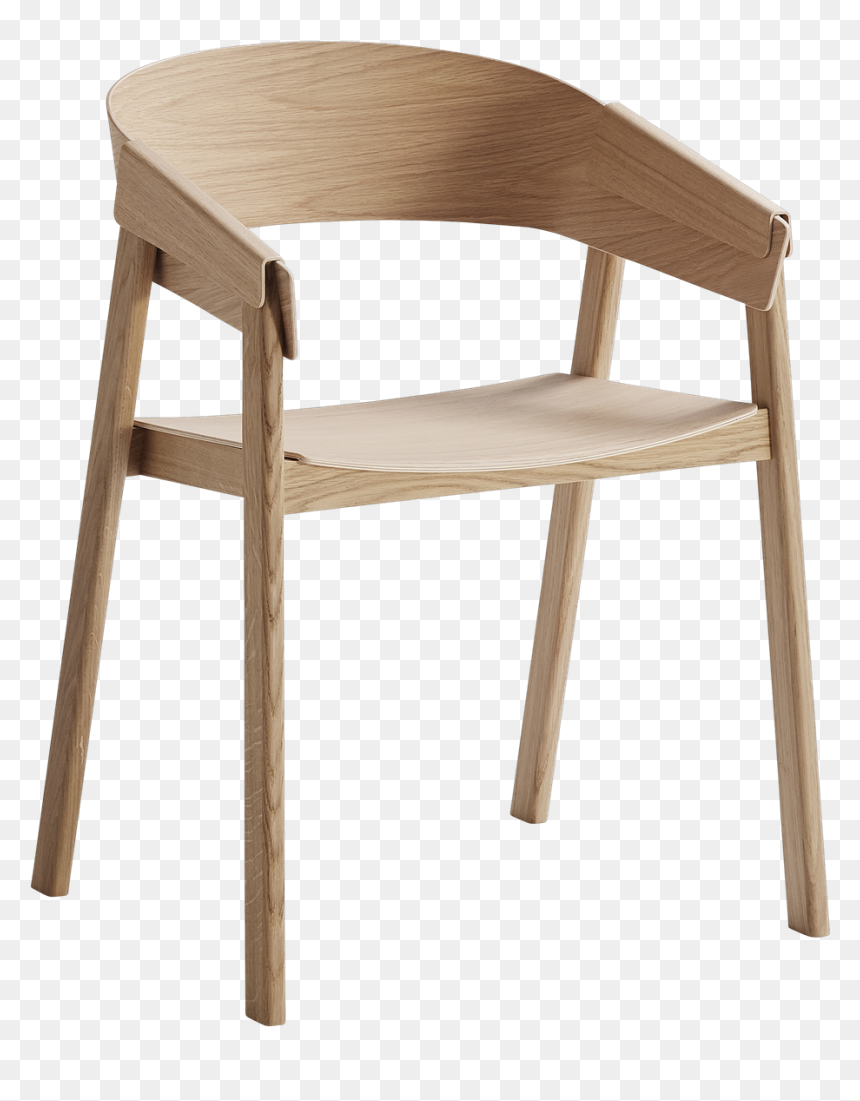 15095 Cover Chair Oak 1503054317 - Cover Chair Muuto, HD Png Download - plastic chairs png