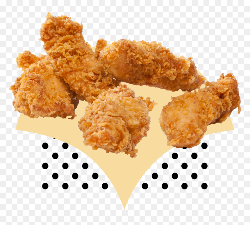 Crunchy Tenders Website Menu-01 - Fried Chicken Wings Png, Transparent Png - chicken tenders png
