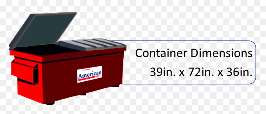2-yard Dumpster - Parallel, HD Png Download - dumpster png