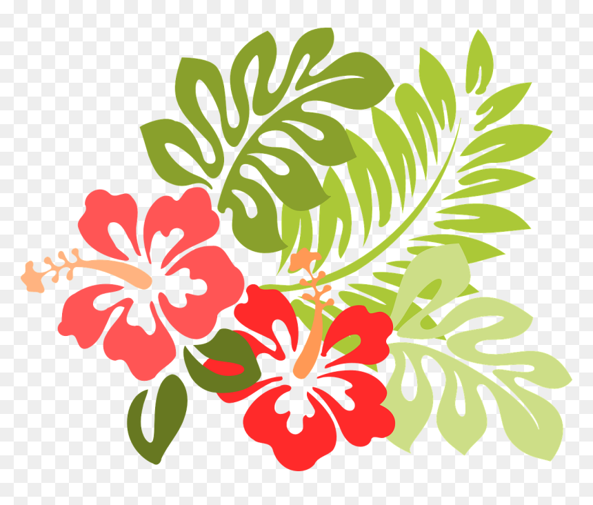 Flower With Vines Clipart, HD Png Download - flowers mala png