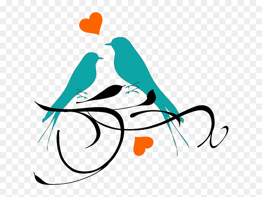 Clip Art Designs Birds, HD Png Download - love birds vector png