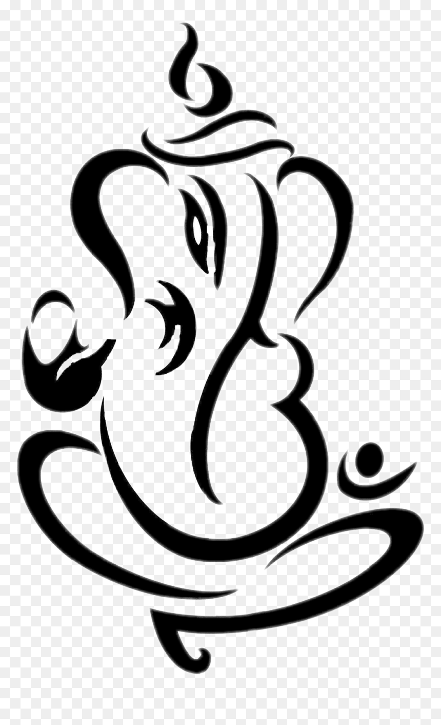 God Clipart Hindu God - Lord Ganesh Art, HD Png Download - kali mata png