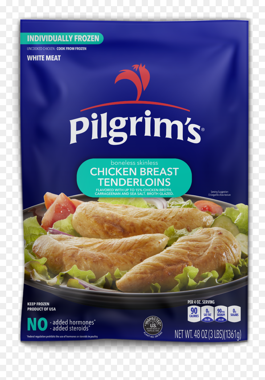 Boneless Skinless Breast Tenderloins - Pilgrim Chicken Tenders, HD Png Download - chicken tenders png