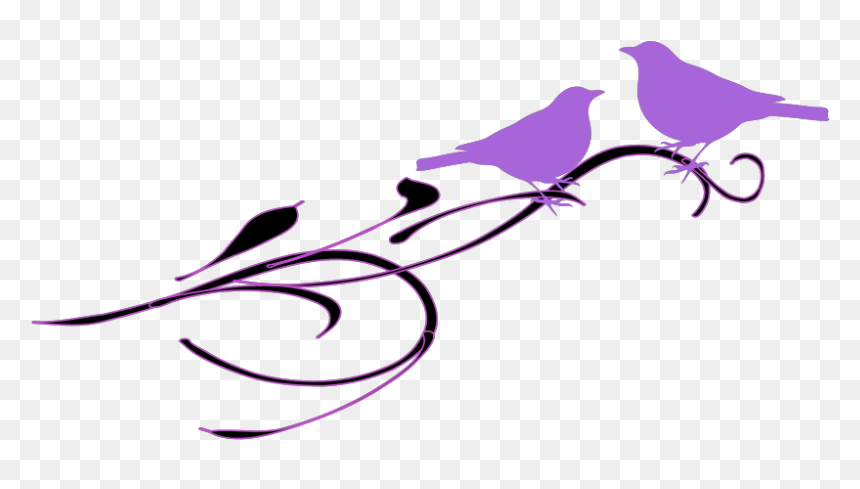 Swirl Clip Art, HD Png Download - love birds vector png