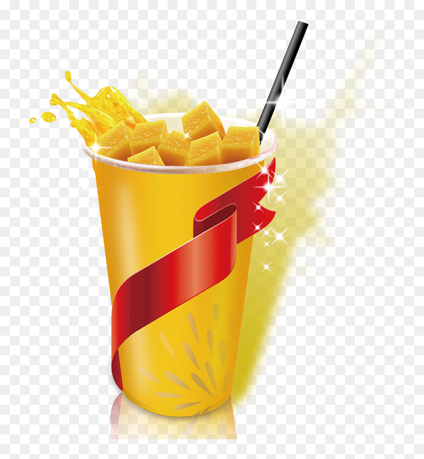 Jugo De Mango Png - French Fries With Juice, Transparent Png - yellow mango png