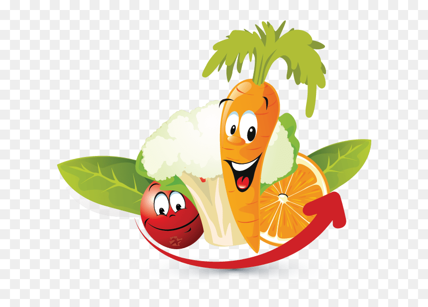Animated Fruits And Vegetables Png, Transparent Png - vegetables png images