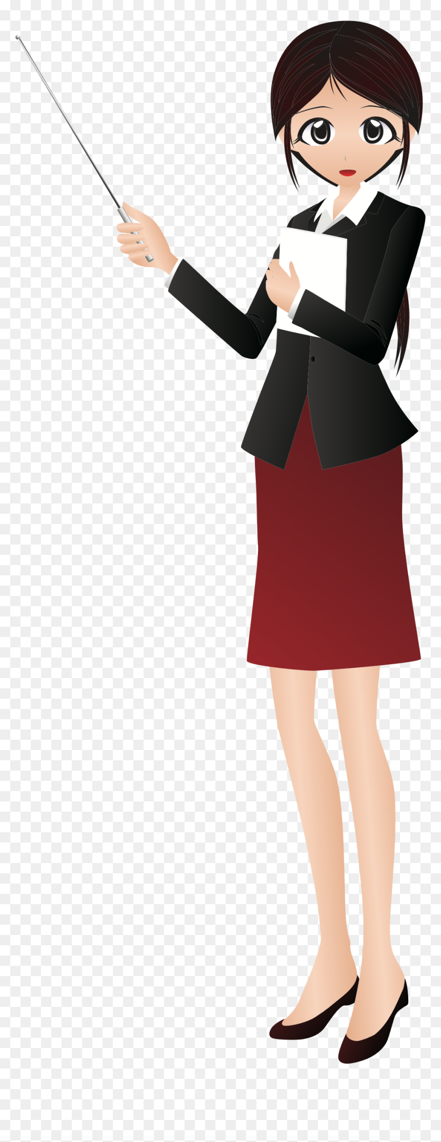 Instructor Big Image Png - Presenter Clipart Png, Transparent Png - business girl png