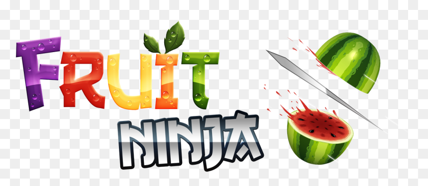 Fruit Ninja Logo Vector, HD Png Download - ninja hattori png