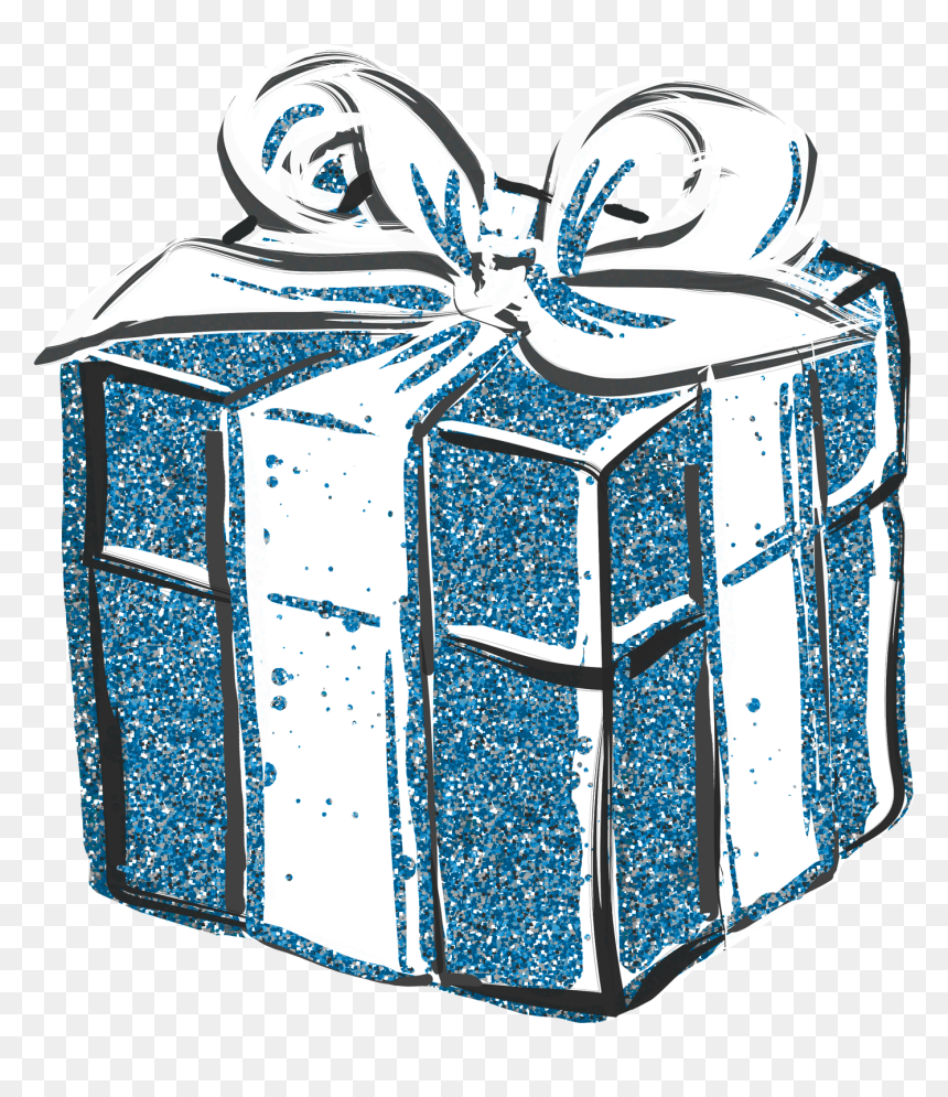 #giftbox #present #giftwrapped #bow #gift #specialsomeone, HD Png Download - blue gift ribbon png