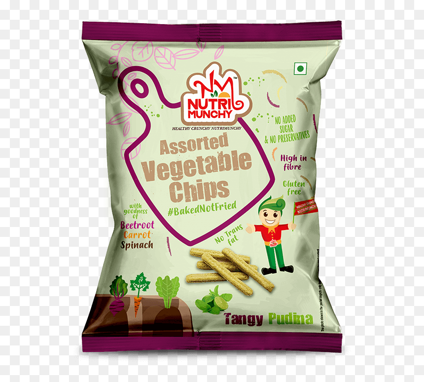 Vegetable Chips Pudina Tangy - Nutrimunchy, HD Png Download - pudina png