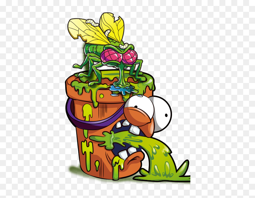 Vomiting Bucket Smashers - Cartoon, HD Png Download - flower bucket png