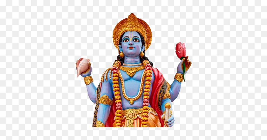 Lord Vishnu Transparent Image - Lord Vishnu Black And White, HD Png Download - lord vishnu png