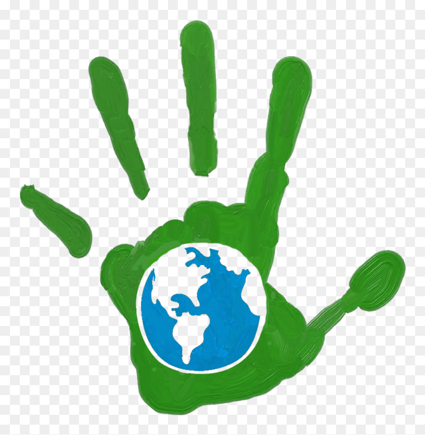 Download Earth Day Png Hd - Paint Hand Print, Transparent Png - earth png hd