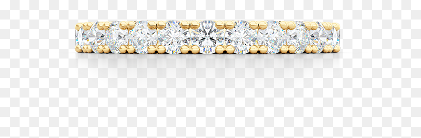 Classic French Fishtail Set Diamond Eternity Wedding - Engagement Ring, HD Png Download - bridal gold necklace png