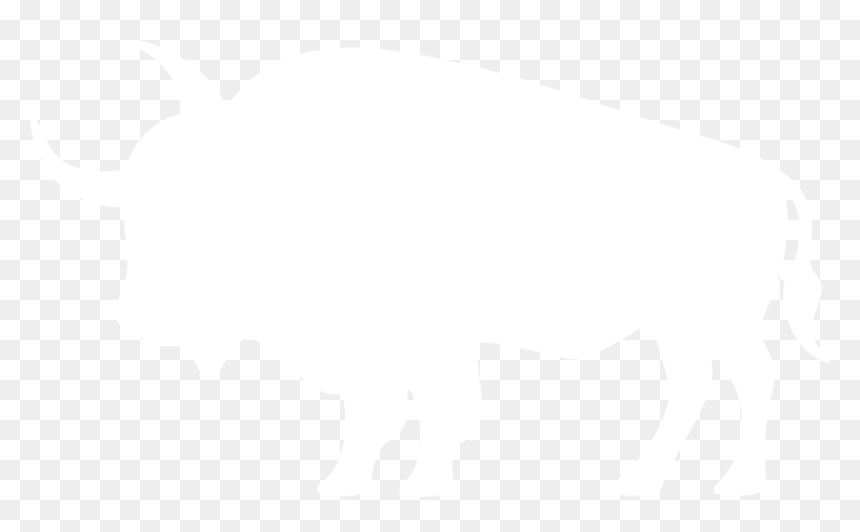 Buffalo Clip Silhouette - Black Outline Of A Tiger, HD Png Download - indian buffalo png