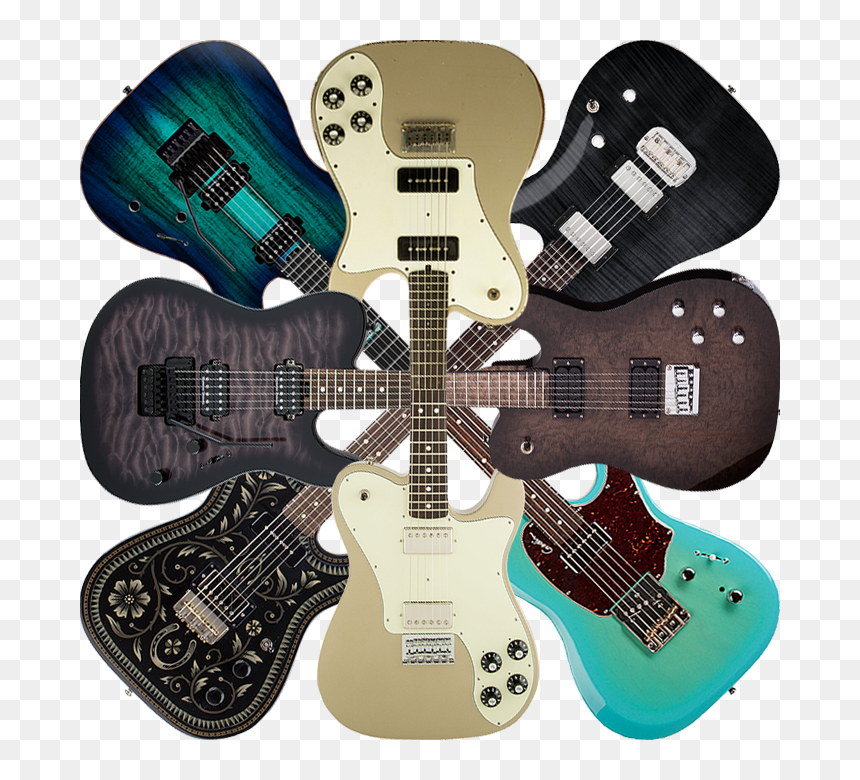 2017afblgtstyleflower700 - Modern T Style Guitar, HD Png Download - gitar png