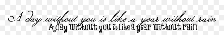 Calligraphy, HD Png Download - rain png hd