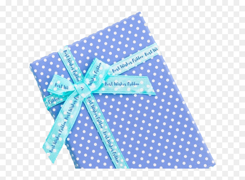 Polka Dot, HD Png Download - blue gift ribbon png