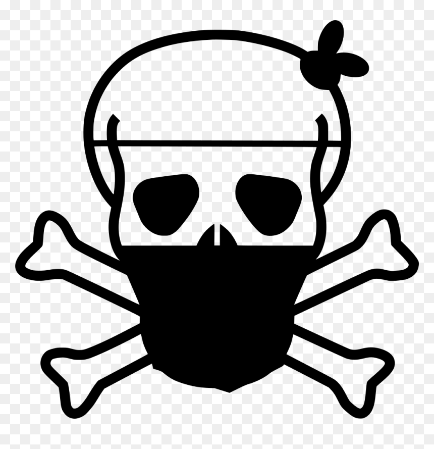 Skull And Crossbones , Png Download - Skull Wearing Surgical Mask, Transparent Png - skull crossbones png