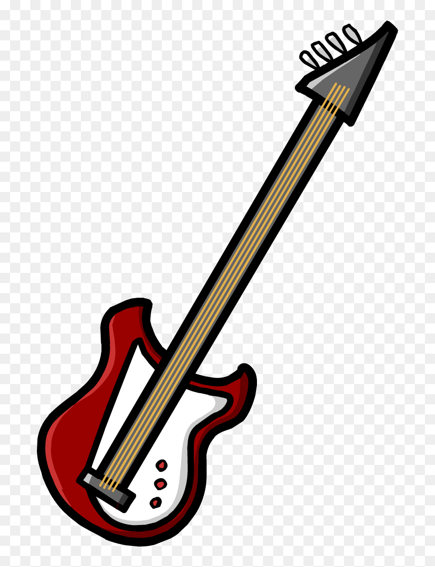 Bass Guitar Png File - Pete The Cat Guitar Clipart, Transparent Png - gitar png
