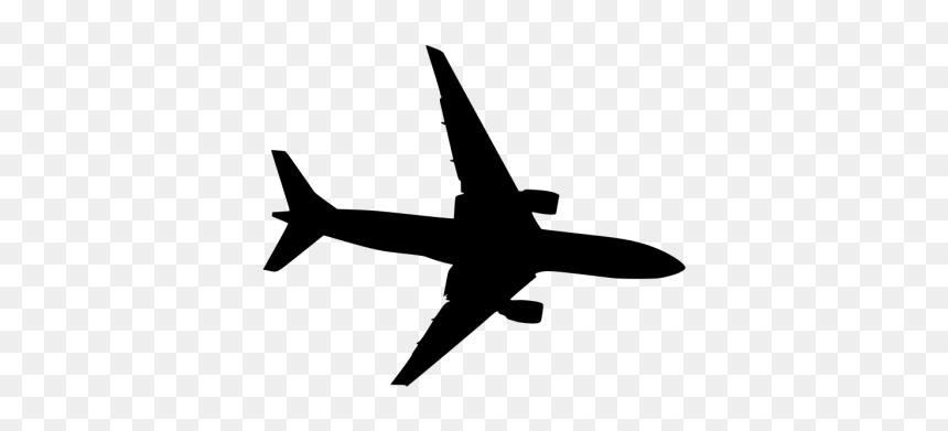 Plane Figure Png Icons - Plane Silhouette Transparent Background, Png Download - flight png images