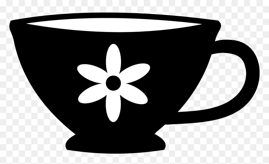 Collection Of Free Puppy Vector Teacup - Teacups Clipart Black And White, HD Png Download - tea cup vector png