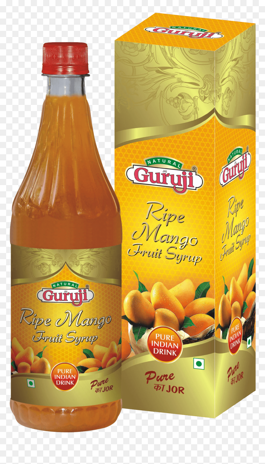 Ripe Mango Fruit Syrup - Guruji Ripe Mango Syrup, HD Png Download - yellow mango png