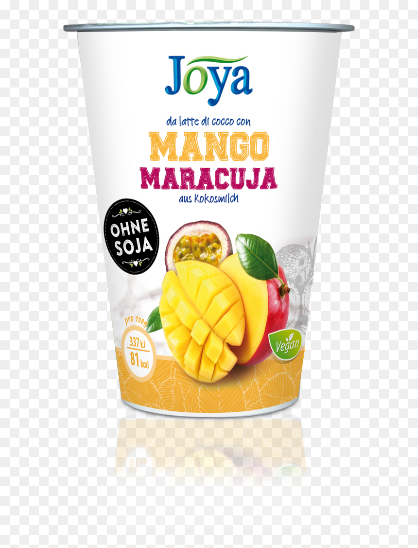 Mango & Passion Fruit Coconut Yogurt Alternative - Joya, HD Png Download - yellow mango png