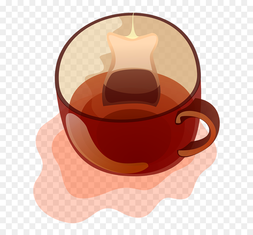 Free Vector Glass Mug Of Tea Clip Art - Tea Clip Art, HD Png Download - tea cup vector png