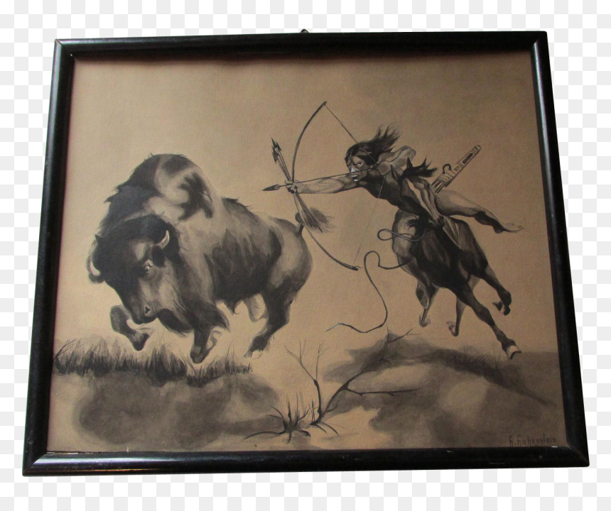 Picture Frame, HD Png Download - indian buffalo png