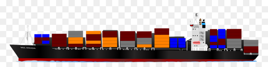 Ship With Containers Png, Transparent Png - shipping png