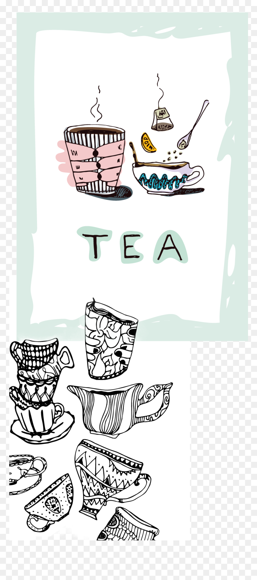 Clip Art, HD Png Download - tea cup vector png