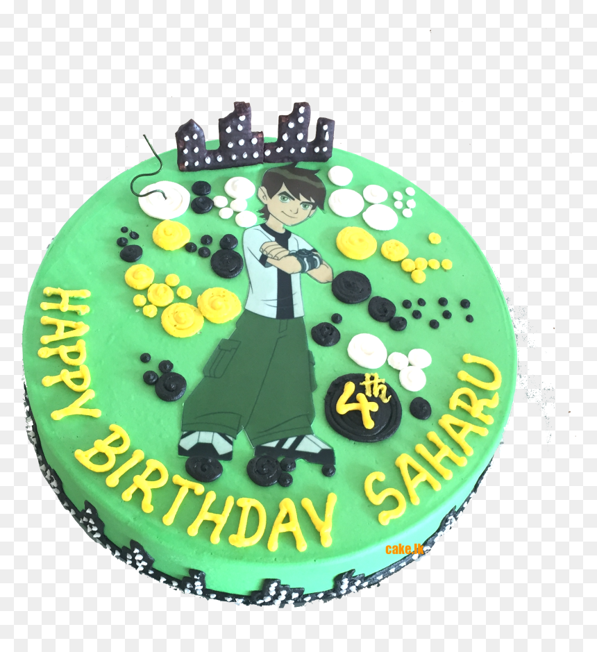 Ben Ten Birthday Cake Png , Png Download - Ben Ten Cake Designs, Transparent Png - happy birthday cake png images