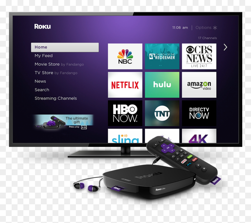 Mycor Tv Roku Main - Roku Tv, HD Png Download - roku png