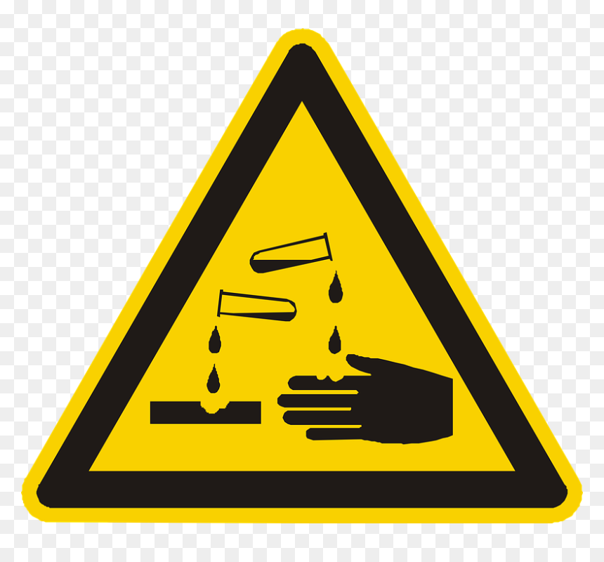 Pinch Point Hazard Symbol, HD Png Download - acid png