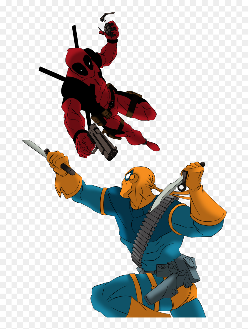 Deadpool Vs Deathstroke Png, Transparent Png - deadpool face png